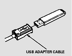 3. Connect the USB flash memory