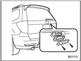 1. Remove the mounting screws using a